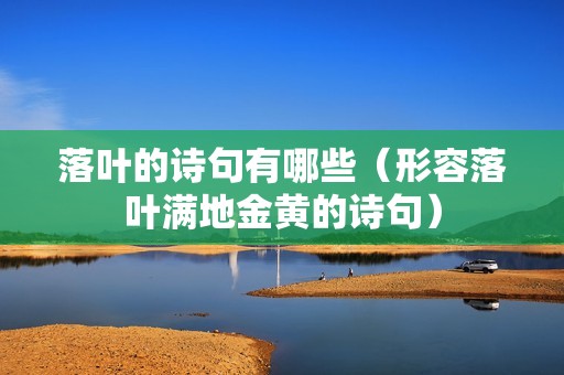 落叶的诗句有哪些（形容落叶满地金黄的诗句）