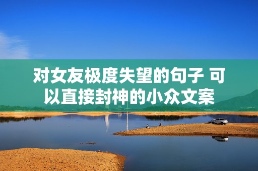对女友极度失望的句子 可以直接封神的小众文案