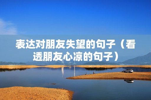 表达对朋友失望的句子（看透朋友心凉的句子）
